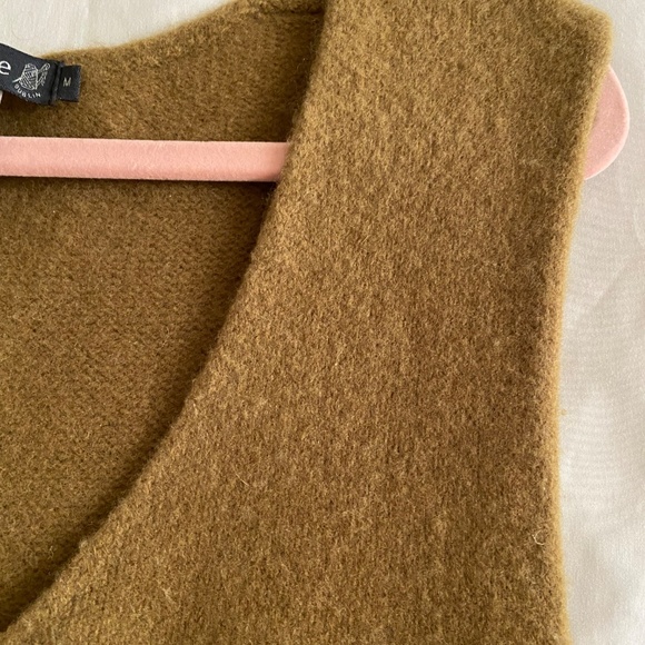 Irelands Eye Sanderling Jumpsuit, Merino Wool, Olive, Size Medium (US 6-8) - Picture 6 of 9